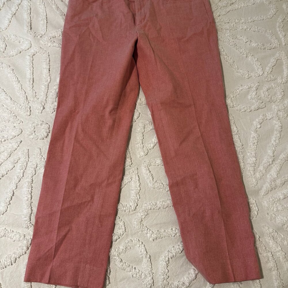 Banana Republic Pink Cropped Work Pants